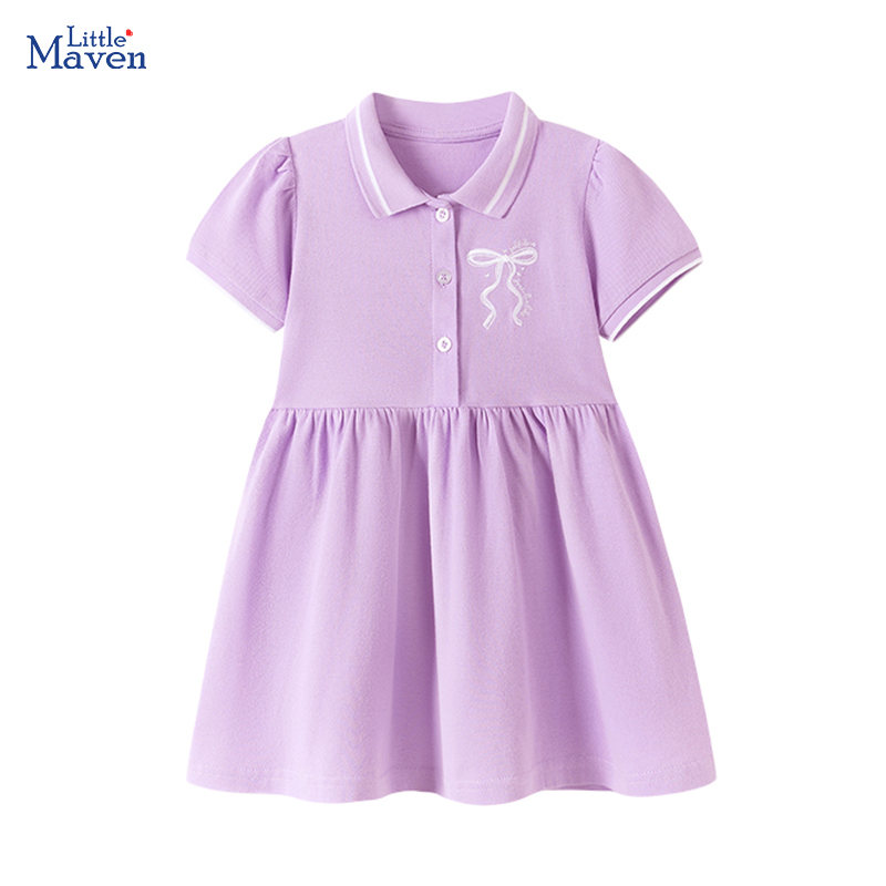 Baby Clothing Knitting Patterns - Little maven Dress for Baby Girls