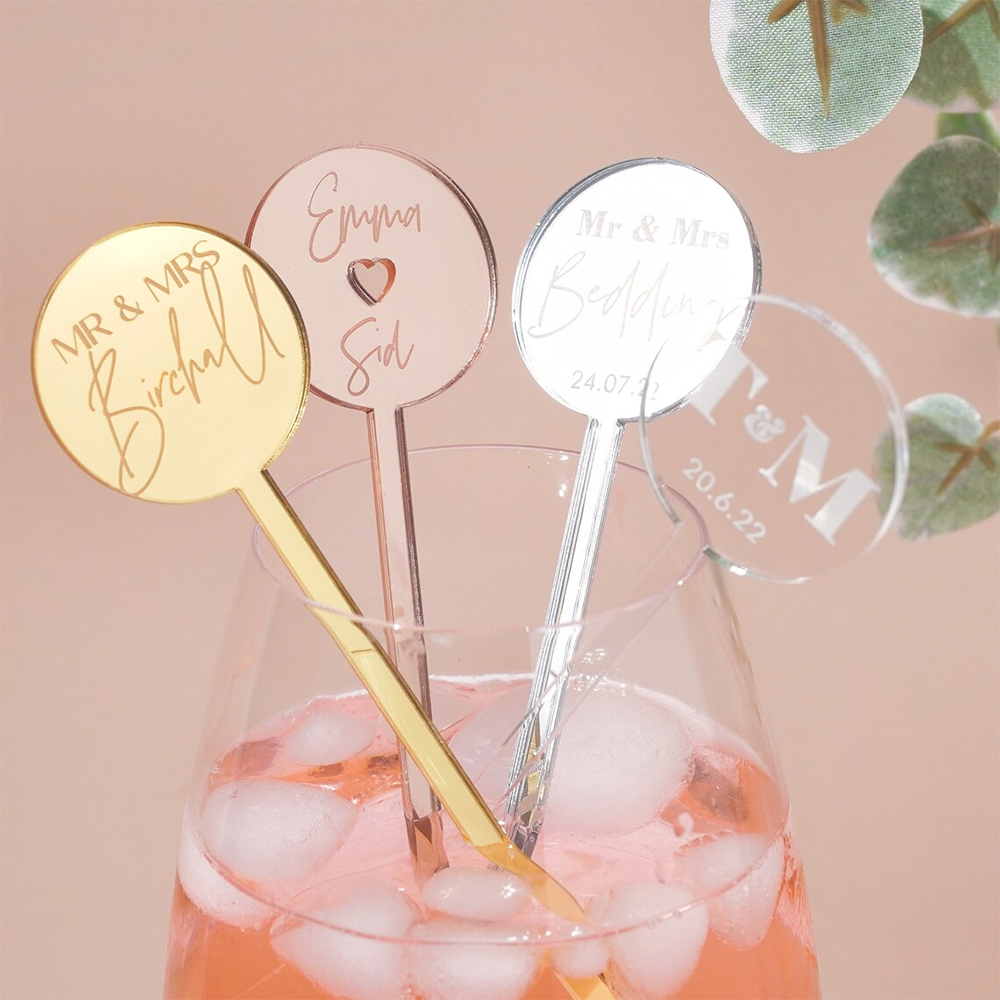 Baby Clothing Easter - 100PCS Personalized Drinks Stir Custom Wedding