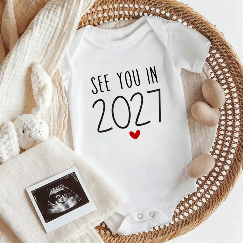 Baby Sleep Suit - See You In 2027 Baby Announcement