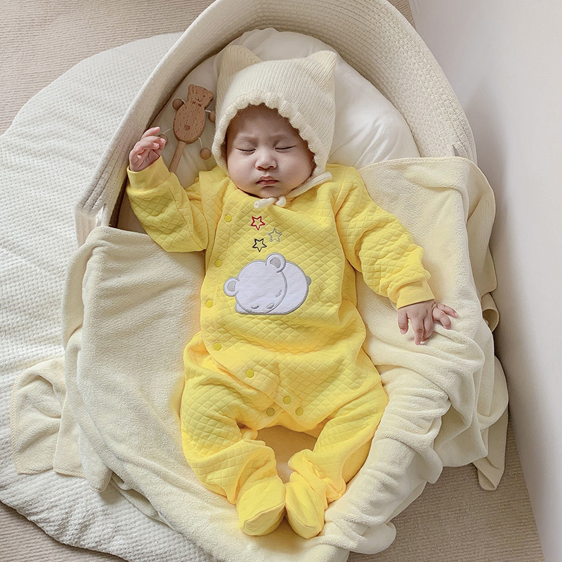 Bông Rompers Quần Áo Sơ Sinh D - đánh giá và giá Baby Sleep Suit