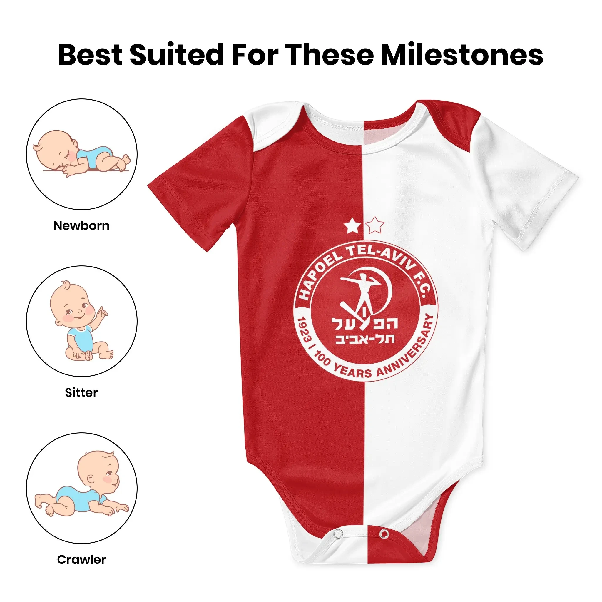 Hapoel Tel Aviv Baby Bodysuit  - đánh giá và giá Baby Sleep Suit