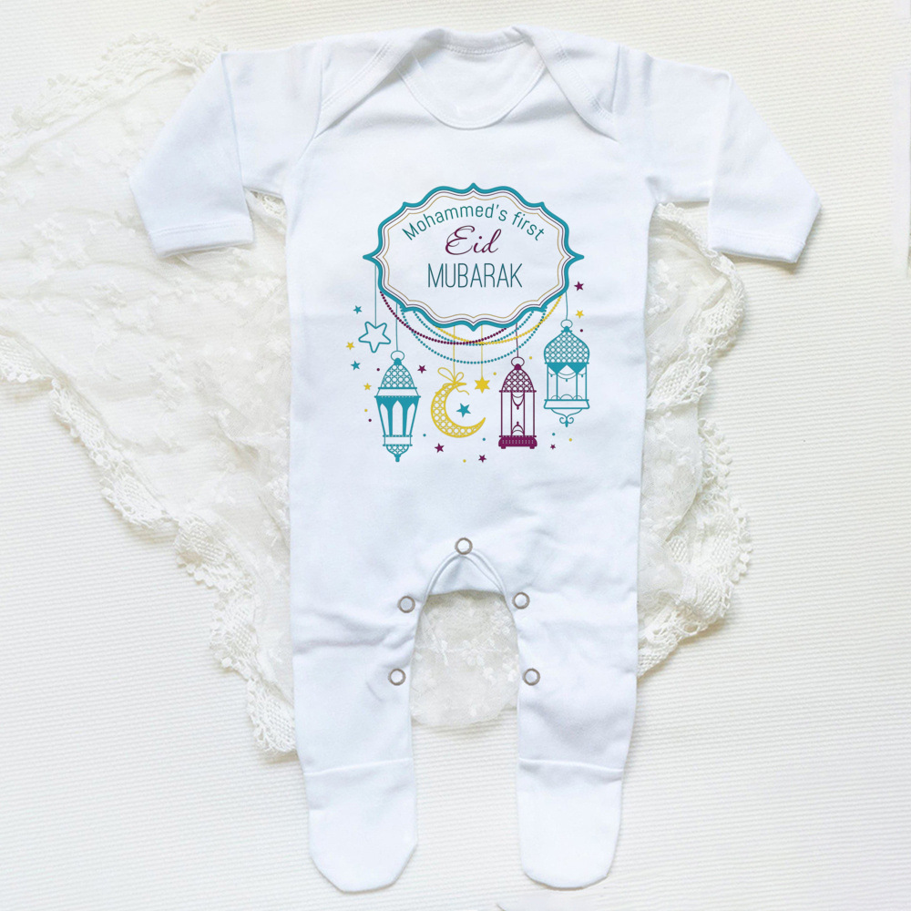 Personalized Eid Baby Romper C - đánh giá và giá Baby Sleep Suit