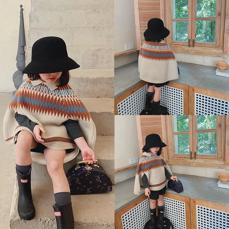 Girls' Cape New Korean Childre - đánh giá và giá Baby Clothing Knitting Patterns
