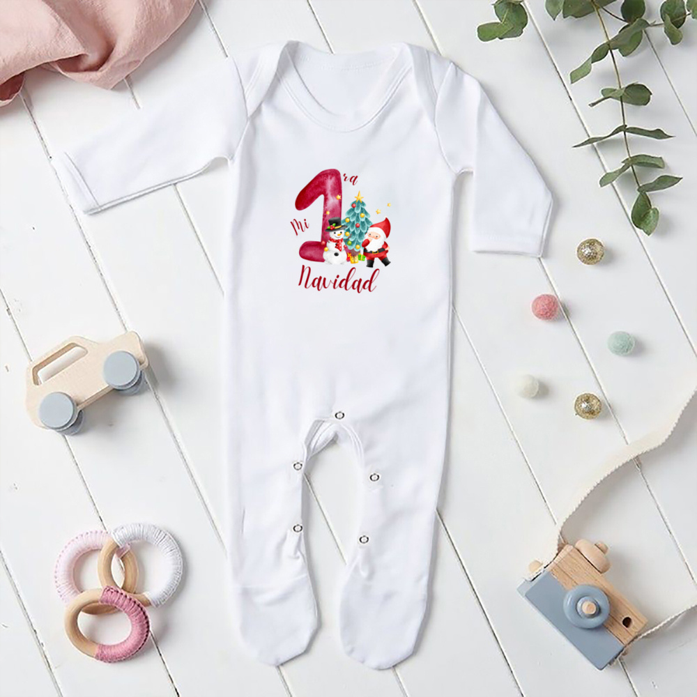 Mi Primera Navidad Print Baby  - đánh giá và giá Baby Sleep Suit